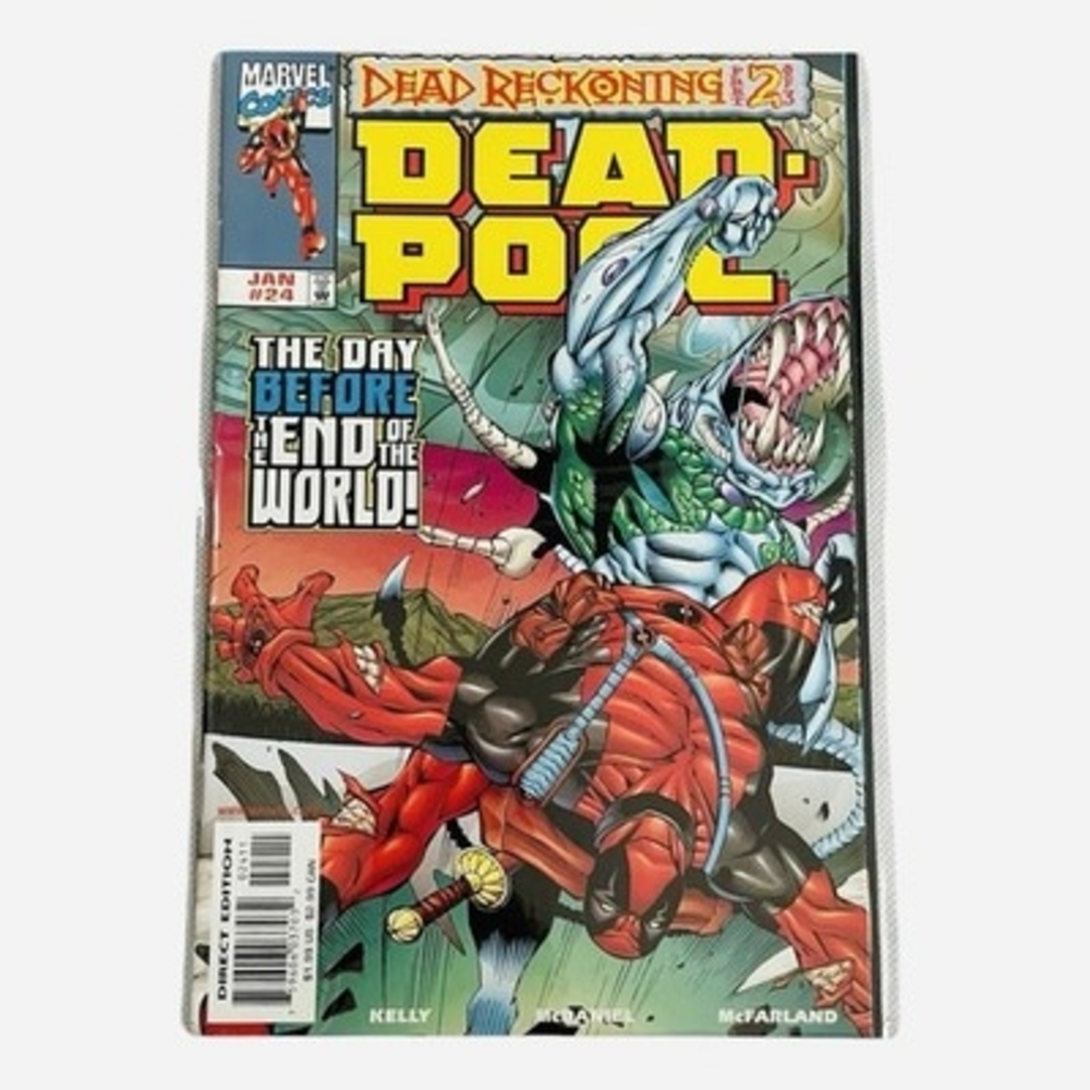 Marvel Comics Deadpool #24 Dead Reckoning Part 2 Jan 1998 Direct Edition NM Rare